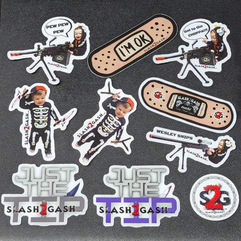 S2G Stickers Vinyl Decals for Knife Box Gun Case 3" Indoor/Outdoor - funny toddler
