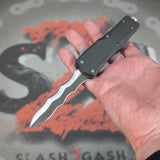 KRISS Blade OTF Knife S2G Tactical Switchblade - Snake Blade (wavy)