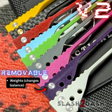 S2G FrankenRep G10 Channel Spacers Balisong clone Butterfly Knife V2 red pink purple yellow white green