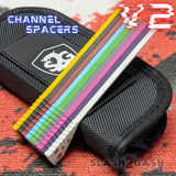 S2G FrankenRep G10 Channel Spacers Balisong clone Butterfly Knife V2 red pink purple yellow white green
