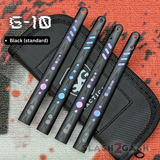 G10 Rep Scales Balisong Clone Butterfly Knife Black S2G FrankenRep V2 replacement