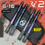 G10 Rep Scales Balisong Clone Butterfly Knife Black S2G FrankenRep V2 replacement