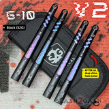 G10 Rep Scales Balisong Clone Butterfly Knife Black S2G FrankenRep V2 replacement oiled