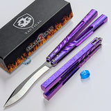 S2G Titanium CHAB Clone Balisong Butterfly Knife Alpha Beast - ROUNDED