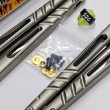 S2G Titanium CHAB Clone Balisong Butterfly Knife Alpha Beast - ROUNDED