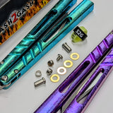 S2G Titanium CHAB Clone Balisong Butterfly Knife Alpha Beast - ROUNDED