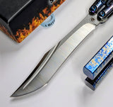 S2G Titanium CHAB Clone Balisong Butterfly Knife Alpha Beast - ROUNDED