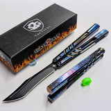 S2G Titanium CHAB Clone Balisong Butterfly Knife Alpha Beast - ROUNDED