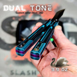 Cygnus Balisong Clone S2G Butterfly Knife Blue 7075 Aluminum Black G10 Bowie Titus slash2gash Purple
