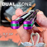Purple Butterfly Knife S2G Cygnus Clone Balisong Aluminum G10 slash2gash Titus Feather Green