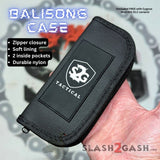 Balisong Case Zippered Nylon Black Butterfly Knife Sheath soft lining S2G Tactical