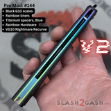 S2G FrankenREP Balisong clone TITANIUM Butterfly Knife - V2 (Black G10)