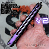 S2G FrankenREP Balisong clone TITANIUM Butterfly Knife - V2 (Black G10)