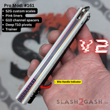 Franken REP Butterfly Knife V2 TITANIUM Balisong Pink Black White G10 Replicant clone Trainer S2G 161
