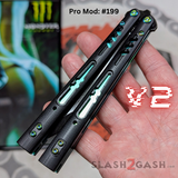 S2G FrankenREP Balisong clone TITANIUM Butterfly Knife - V2 (Black G10)