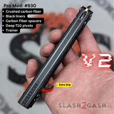 Replicant clone v2 butterfly knife S2G Franken REP Balisong Carbon Fiber Channel Spacers Trainer 930