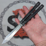 S2G FrankenREP Balisong clone TITANIUM Butterfly Knife - V2 (Carbon Fiber)