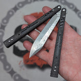 S2G FrankenREP Balisong clone TITANIUM Butterfly Knife - V2 (Carbon Fiber)