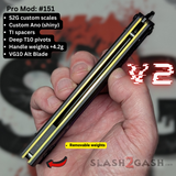 Franken REP Butterfly Knife V2 TITANIUM Balisong Purple Black Gold G10 Replicant clone Alt Blade