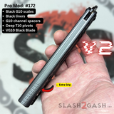 Franken REP Butterfly Knife V2 TITANIUM Balisong Green Black Grey G10 spacers Replicant clone 