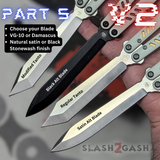 Best Replicant clone blade Franken Rep v2 Balisong Butterfly knife replacement tanto alt