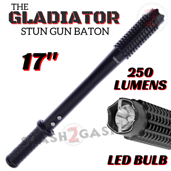 STUN BATON 180M Volts w/ LED Flashlight Stun Gun Tiger USA