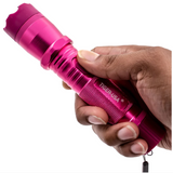 STUN GUN 100M Volts w/ LED Flashlight Tiger USA - Tiger Omega Pink