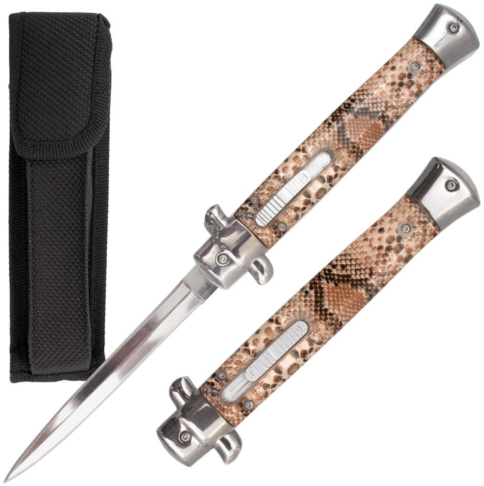 Stiletto OTF Automatic Knife Classic Italian Switchblade - 9 or 11 Inc ...