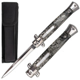 Stiletto OTF Automatic Knife Classic Italian Switchblade - 9 or 11 Inch