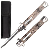 Stiletto OTF Automatic Knife Classic Italian Switchblade - 9 or 11 Inch