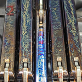 Channel Rep Balisong Clone The ONE Toxic Fire TITANIUM Butterfly Knife - CHEP Custom Anodize