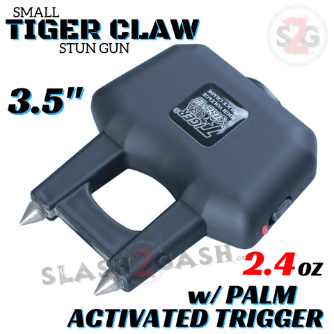 Black Stun Gun 85,000,000 Volt Rechargeable Lightweight Tiger USA - Tiger Claw