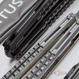 Mirage Butterfly Knife Titus Balisong Channel Titanium DLC Mirror Finish S2G slash2gash
