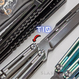 Mirage Balisong Original Titus Butterfly Knife T10 Pivots Hardware S2G slash2gash