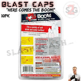 Blast Cap Target Kit - 10 pack of caps w/ 2 Inflator needles shooting targets exploding bottles
