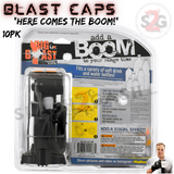 Blast Cap Target Kit w/ Pump 14 piece set - 10 pack of caps, 2 Inflator needles, 1 mesh net, 1 pump