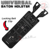 ABS Baton Sheath 360 Degree Rotating Waist Baton Case Black Self Defense Baton Holster Plastic Holder