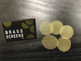 5x Brass Gold Tobacco Pipe Screens - 3/4"