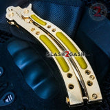CSGO Golden Butterfly Knife TRAINER Dull Spring Latch PRACTICE Balisong