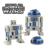 Star Wars Cartoon R2D2 USB Flash Drive 2.0 Rubber Memory Stick 16gb