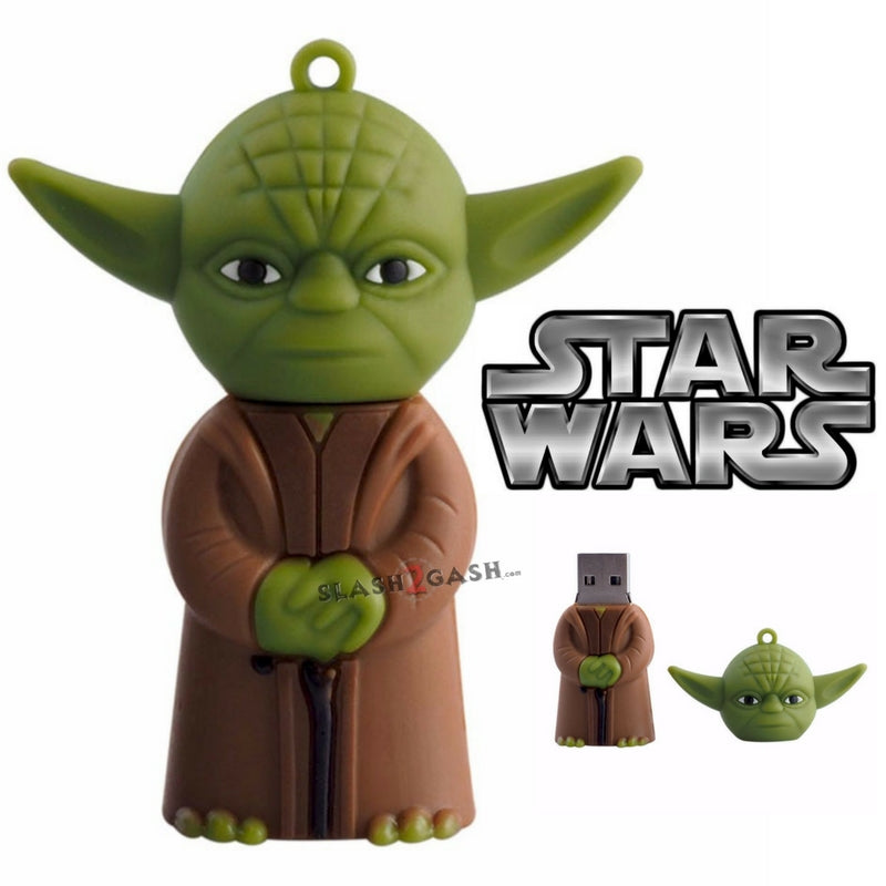 Star Wars Cartoon Yoda USB Flash Drive 2.0 Rubber Memory