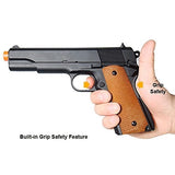 FULL METAL M1911 Style Airsoft Pistol w/ Extra Storage 42 rds - Silver