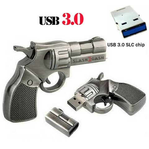 Revolver USB Flash Drive 3.0 Metal Memory Stick Pendrive 10x FASTER!