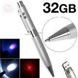 5-in-1 Multi Function Pen w/Laser 2 Lights USB Flash Drive 2.0 16gb pendrive U disk Memory Stick Gadget