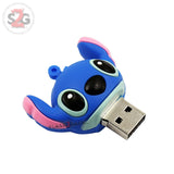 Cute Cartoon Stitch USB Flash Drive 2.0 Rubber Memory Stick 16gb