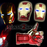 Iron Man USB Flash Drive 2.0 w/ LED Light-up Eyes 16gb Memory Stick Pendrive