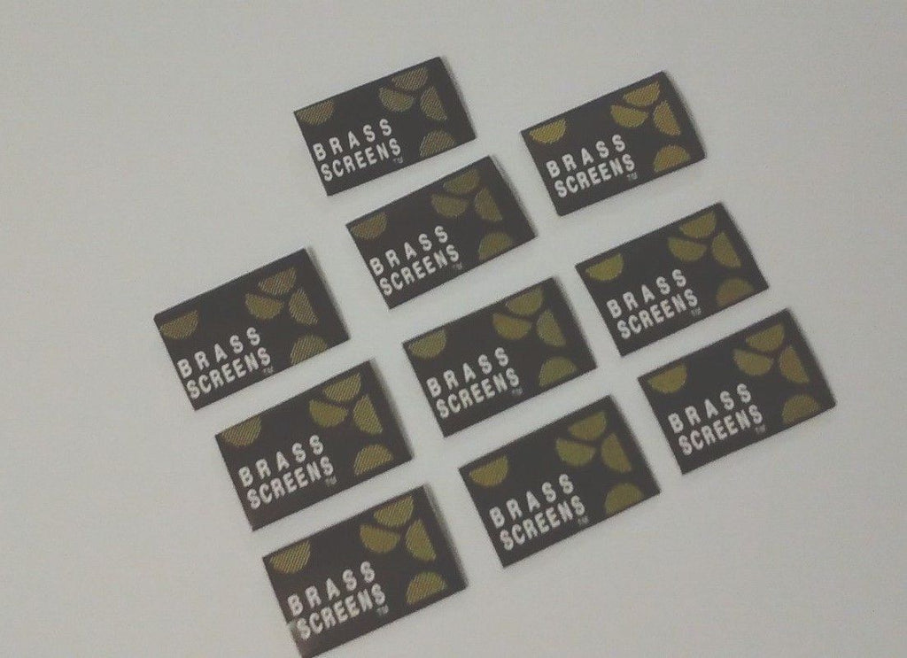 100x Brass Gold Tobacco Pipe Screens 3/4" Slash2Gash