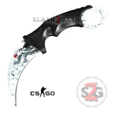 CSGO Wolf Karambit Full TANG Tactical Claw Neck Knife w/ Sheath BEST ver