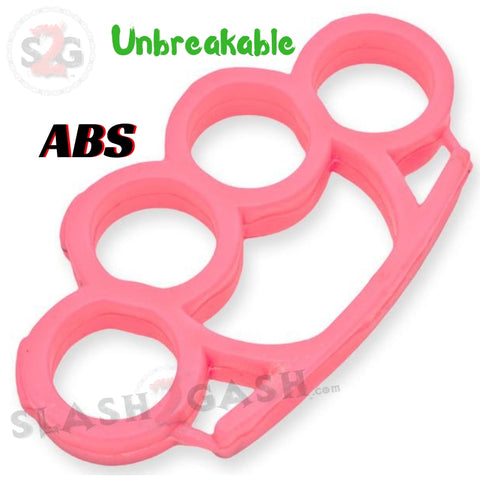 ABS Plastic Knuckles Unbreakable Paperweight - Pink Lexan Buckle