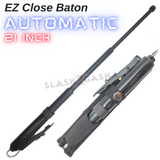 AUTOMATIC Baton EZ Close 21" Expandable Steel - Police Force NEW